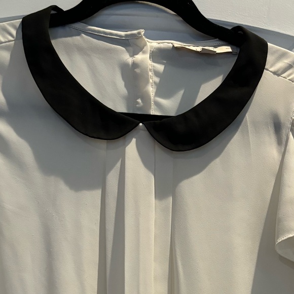 LOFT BLOUSE BLACK AND WHITE - Picture 3 of 4